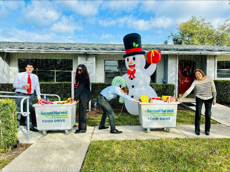 Second Harvest Food Bank of Central Florida event sponsored by Nelson Financial Planning in Orlando, FL